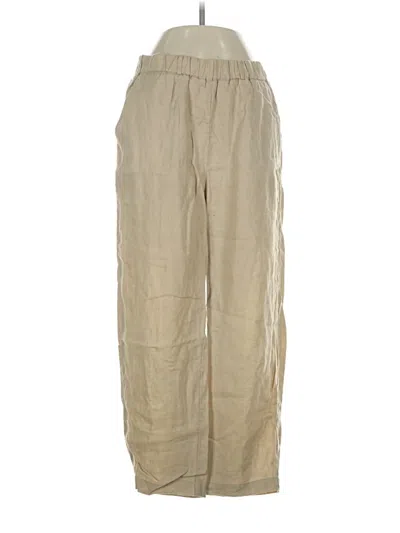 Pre-owned Quince Linen Pants In Tan