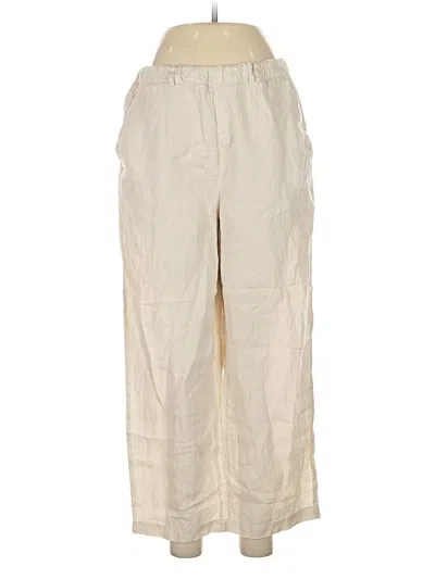 Pre-owned Quince Linen Pants In White