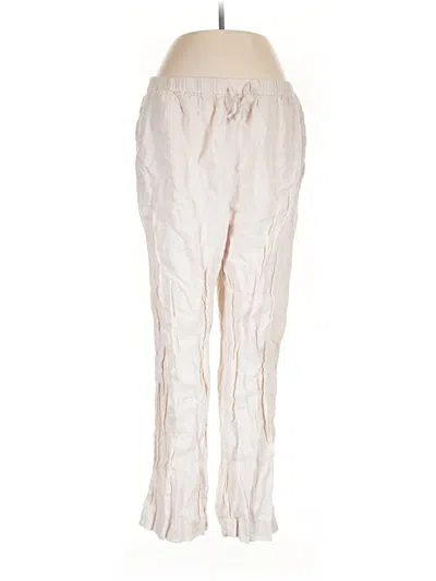 Pre-owned Quince Linen Pants In White