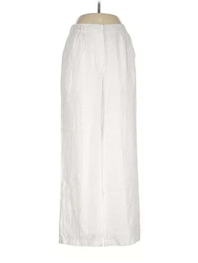 Pre-owned Quince Linen Pants In White
