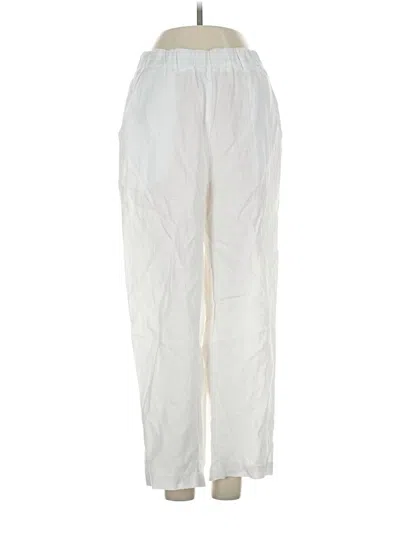 Pre-owned Quince Linen Pants In White
