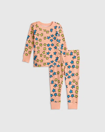Quince Kids' Long Sleeve And Pants Pajama Set In Multi