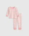 Quince Long Sleeve And Pants Pajama Set In Pink Stripe