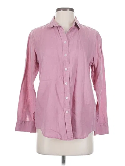 Pre-owned Quince Long Sleeve Button Down Shirt In Pink
