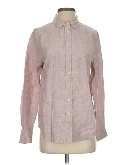 Pre-owned Quince Long Sleeve Button Down Shirt In Pink