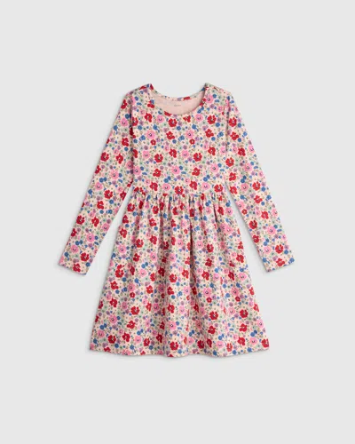 Quince Kids' Long Sleeve Fit And Flare Pocket Dress