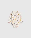 Quince Long Sleeve Kimono Bodysuit In White