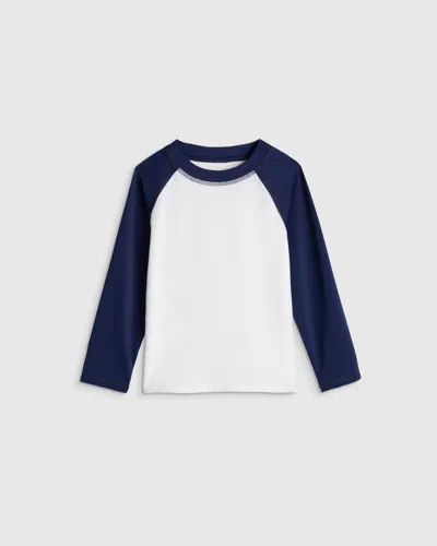 Quince Kids' Long Sleeve Raglan Rash Guard In Multi