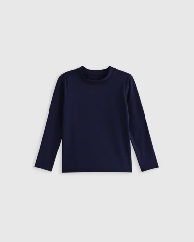 Quince Kids' Long Sleeve Rash Guard In Navy