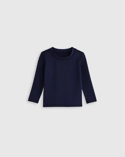 Quince Kids' Long Sleeve Rash Guard In Navy