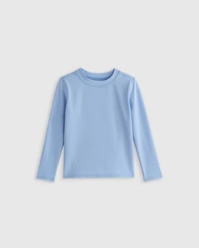 Quince Kids' Long Sleeve Rash Guard In Sky Blue