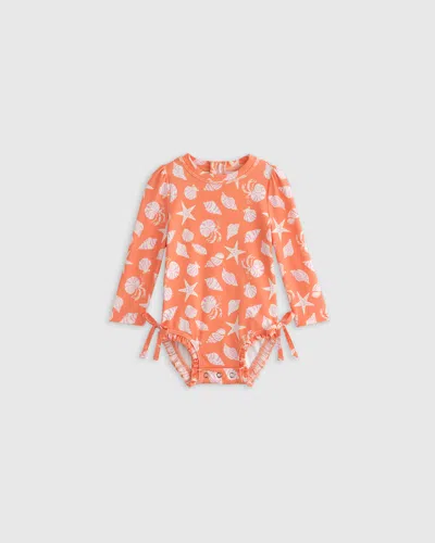 QUINCE LONG SLEEVE TIE ONE-PIECE SWIMSUIT