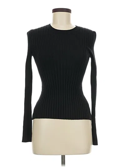Pre-owned Quince Long Sleeve T-shirt In Black