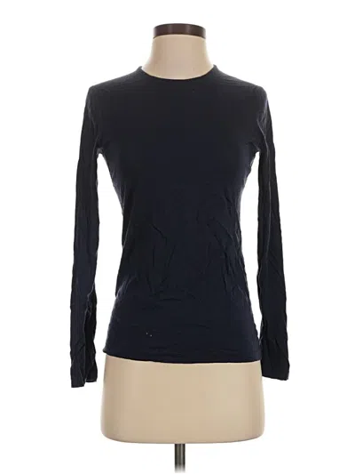 Pre-owned Quince Long Sleeve T-shirt In Blue