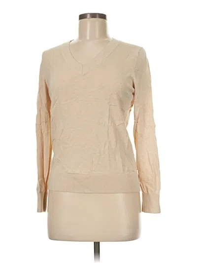 Pre-owned Quince Long Sleeve T-shirt In Brown