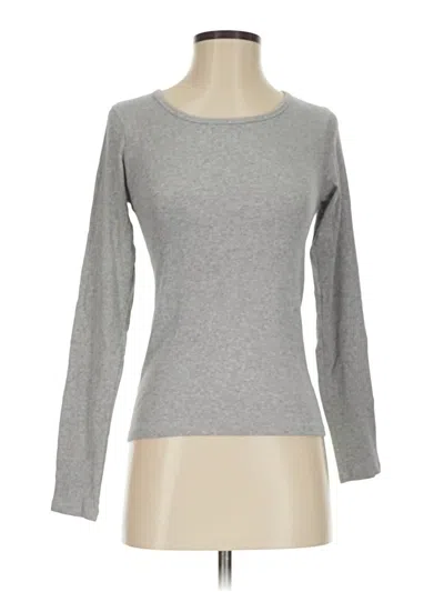 Pre-owned Quince Long Sleeve T-shirt In Gray