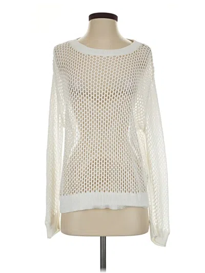 Pre-owned Quince Long Sleeve T-shirt In Ivory