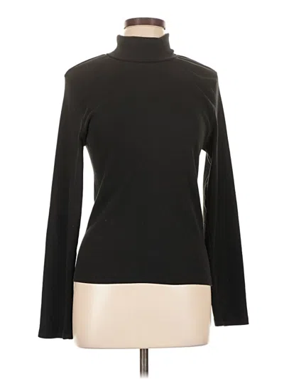 Pre-owned Quince Long Sleeve Turtleneck In Black