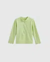 Quince Long Sleeve Zip-up Rash Guard In Kiwi Green