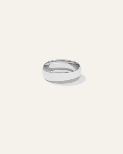 Quince Low Dome Band Rings In Platinum