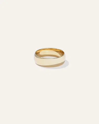Quince Low Dome Band Rings In Yellow Gold