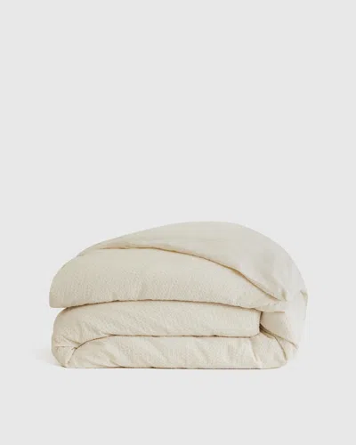 Quince Luxe Waffle Duvet Cover In Undyed