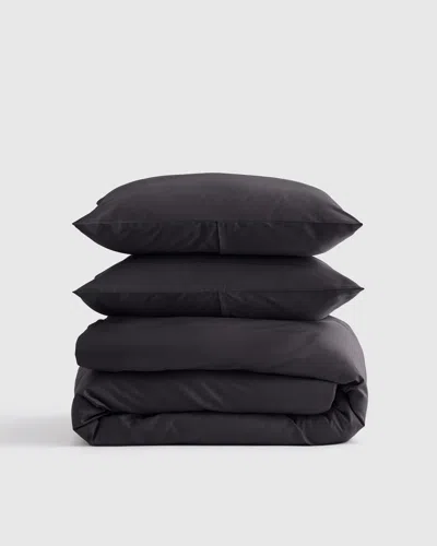 Quince Luxury Organic Sateen Duvet Cover Set In Graphite