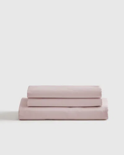 Quince Luxury Organic Sateen Fitted Sheet Set In Soft Blush