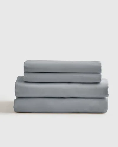 Quince Luxury Organic Sateen Sheet Set In Light Blue