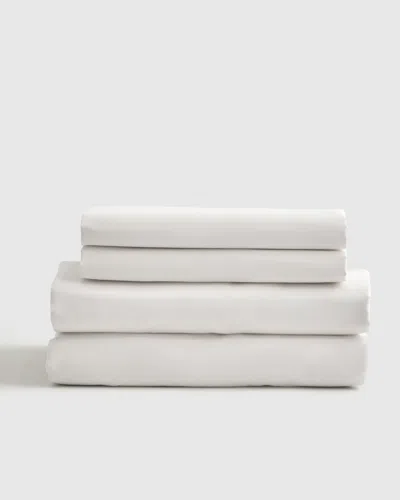 Quince Luxury Organic Sateen Sheet Set In White