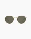 Quince Maui Polarized Stainless Steel Sunglasses In Gold With Green Lens