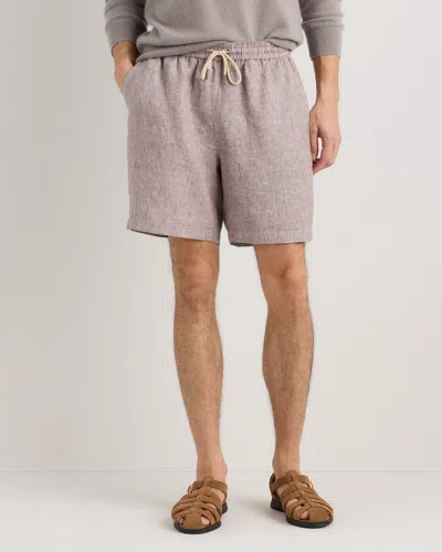 Quince Men's 100% European Linen Drawstring Beach Shorts 7"
