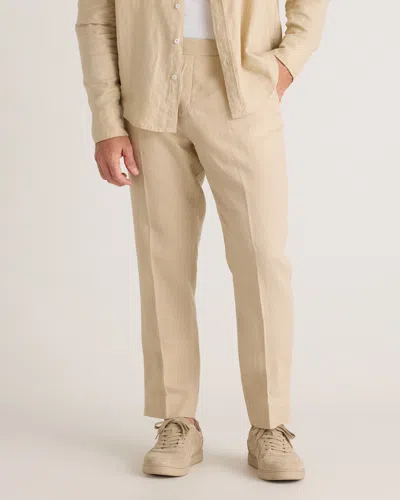 Quince Men's 100% European Linen Dress Pants In Driftwood