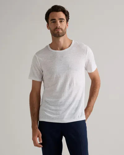 Quince Men's 100% European Linen Jersey T-shirt In White