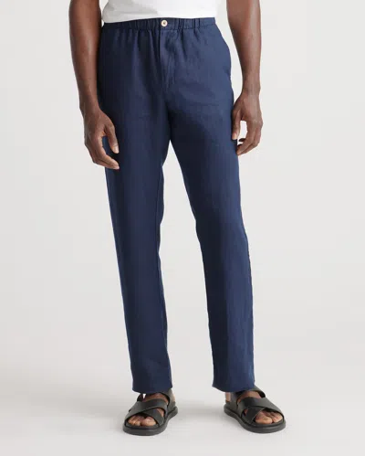 Quince Men's 100% European Linen Pants In Deep Navy