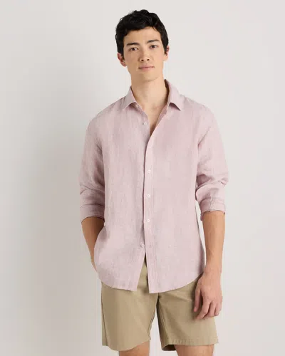 Quince Men's 100% European Linen Relaxed Long Sleeve Shirt