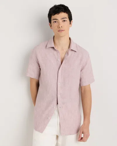 Quince Men's 100% European Linen Relaxed Short Sleeve Shirt