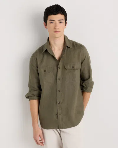 Quince Men's 100% European Linen Utility Shirt