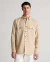 Quince Men's 100% European Linen Utility Shirt In Driftwood