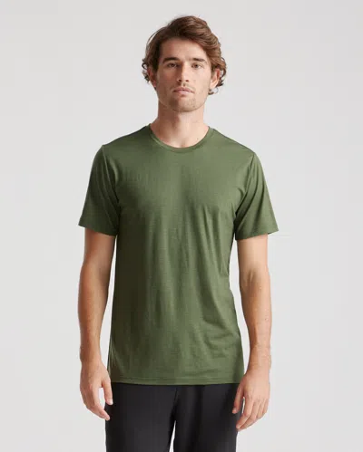 Quince Men's 100% Merino Wool All-season Short Sleeve Base Layer T-shirt In Green