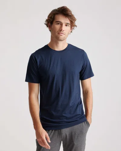 Quince Men's 100% Merino Wool All-season Short Sleeve Base Layer T-shirt In Navy