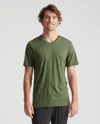 Quince Men's 100% Merino Wool All-season V-neck Base Layer T-shirt In Green