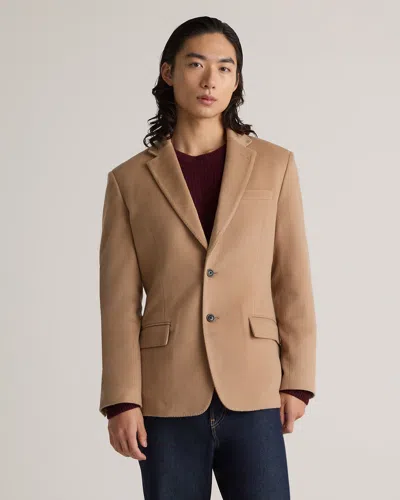 Quince Men's 100% Mongolian Cashmere Blazer In Camel