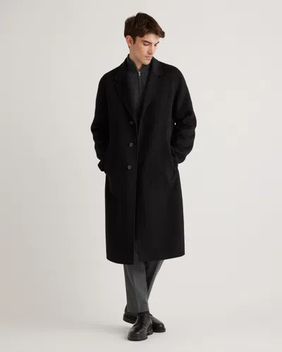 Quince Men's 100% Mongolian Cashmere Double-faced Overcoat