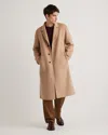 Quince Men's 100% Mongolian Cashmere Double-faced Overcoat