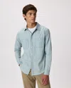 Quince Men's 100% Organic Chambray Long Sleeve Shirt In Blue