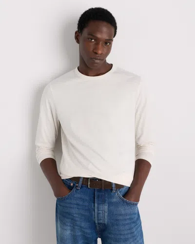 Quince Men's 100% Pima Cotton Luxe Touch Long Sleeve T-shirt In Brown