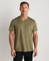 Quince Men's 100% Pima Cotton Luxe Touch V-neck T-shirt
