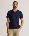Quince Men's 100% Pima Cotton Luxe Touch V-neck T-shirt In Deep Navy