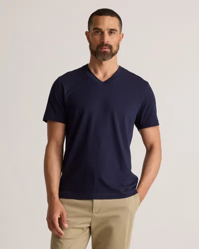 Quince Men's 100% Pima Cotton Luxe Touch V-neck T-shirt In Deep Navy